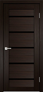 Товар Межкомнатная дверь Легенда X-3 тон Венге Остекление Лакобель черное